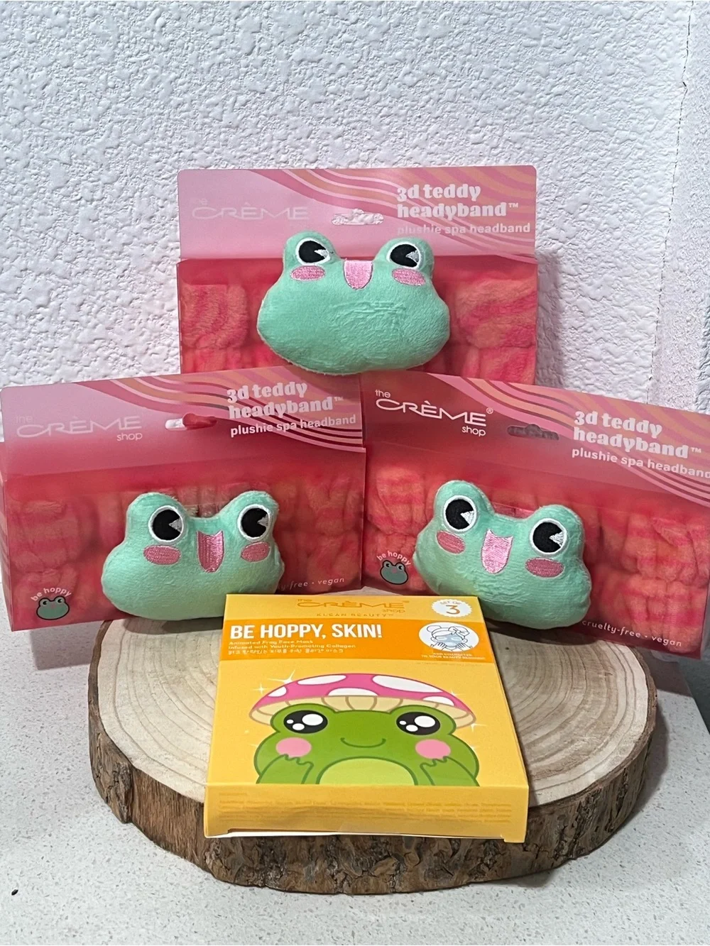 🐸 Slumber Party Plush Frog 3D Teddy Headband & Sheet Mask Set 🐸1